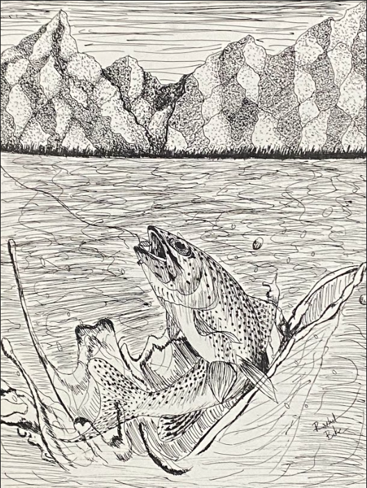 pen fish drawing